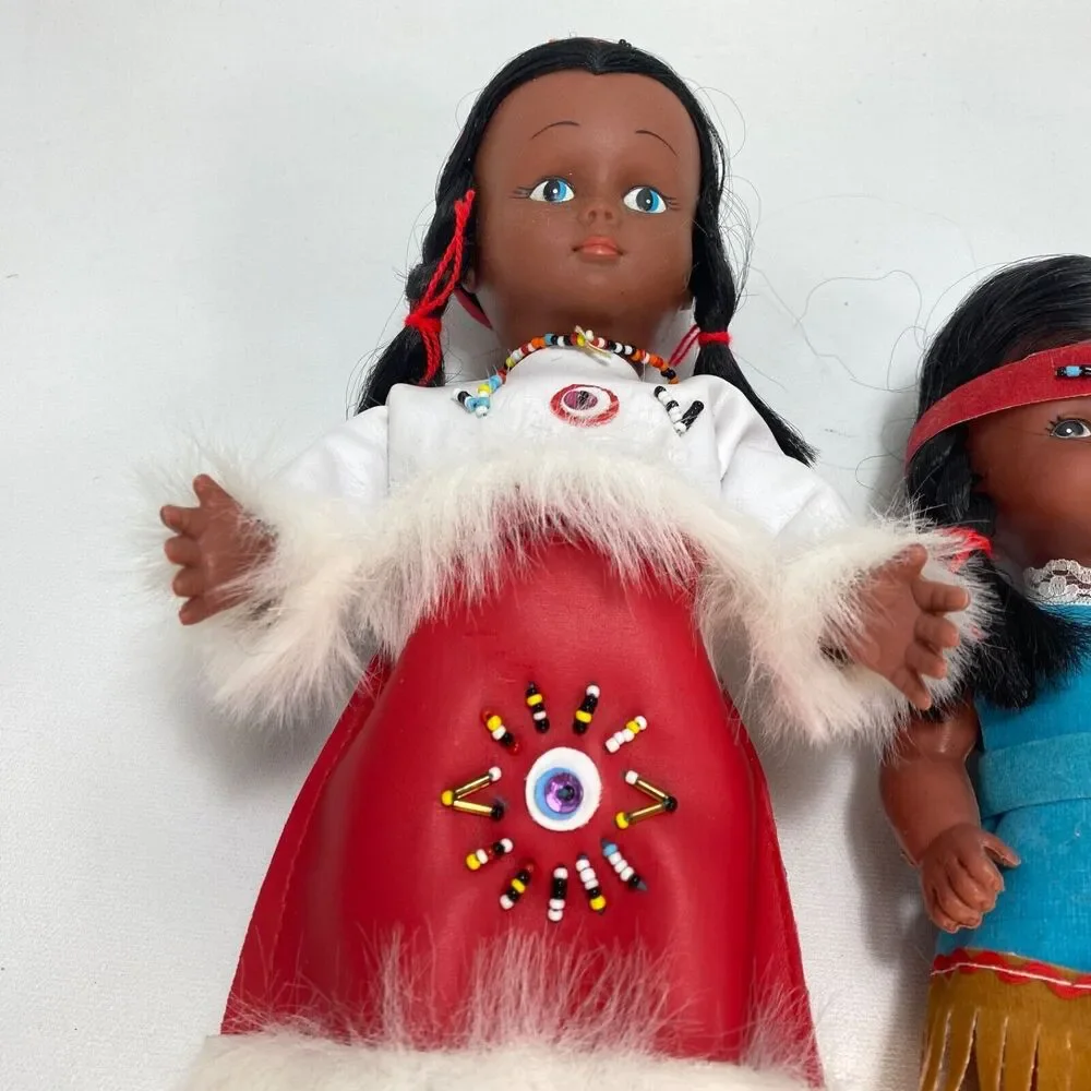 Vintage Indigenous Native American Dolls 11